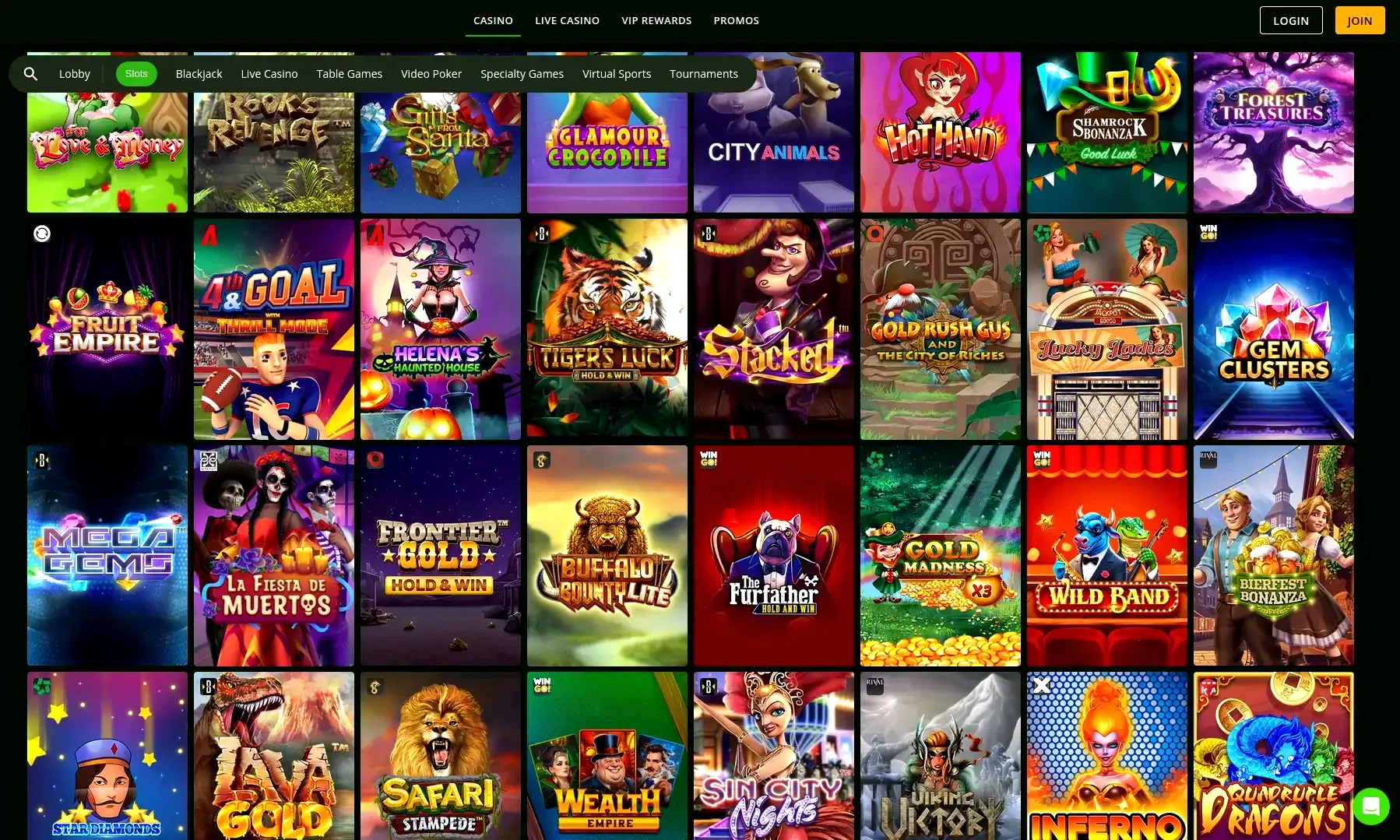 Luckyseven Schnellzugang Login Bildschirm